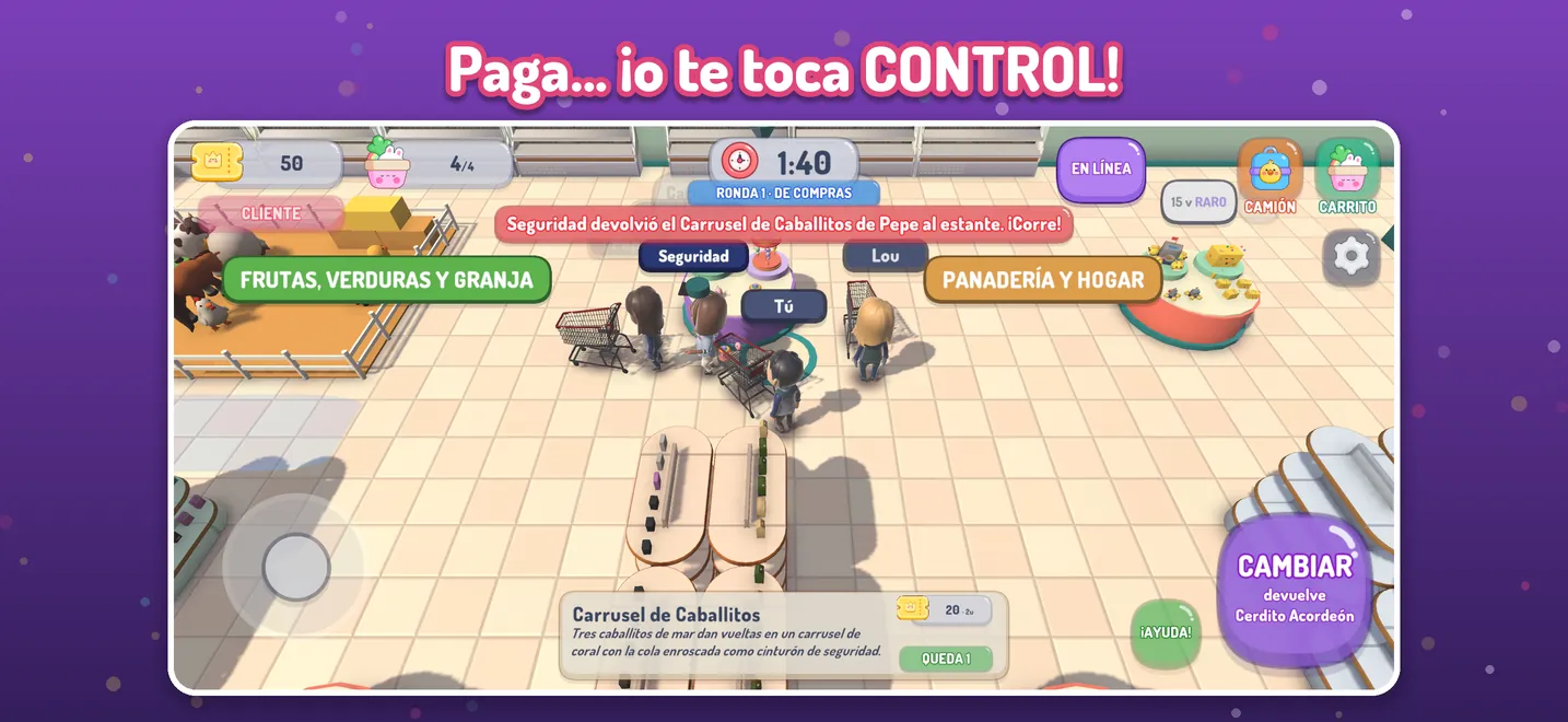 Paga... ¡o te toca CONTROL!